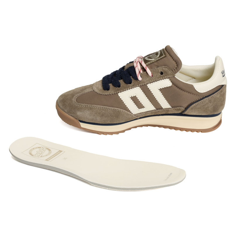 JOGGER SPONGY NYLON Taupe, Baskets running Back 70
