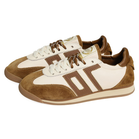 ROCKET NAPPA Blanc Camel, Baskets Mode Back 70