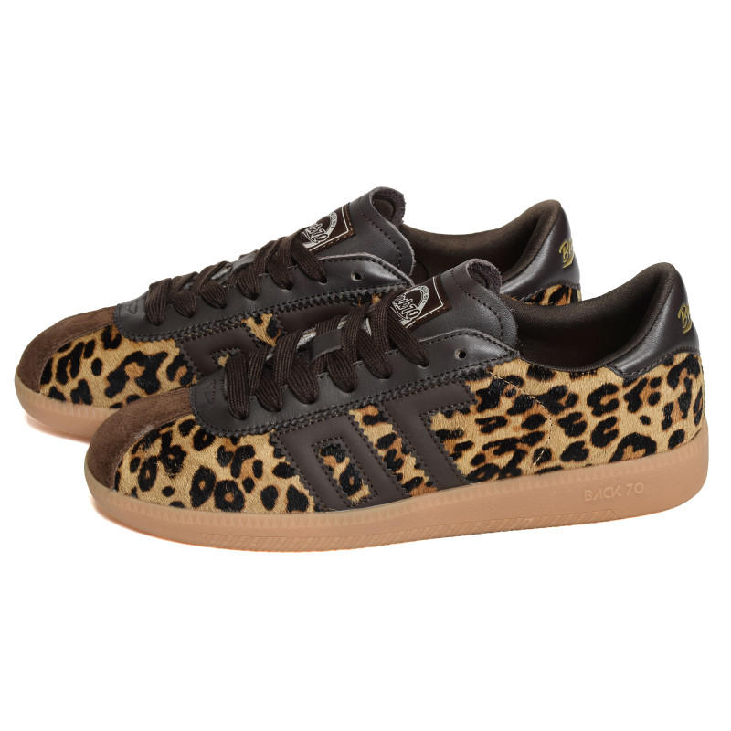SHELLY FUR Marron Léopard, Baskets Mode Back 70