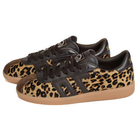 SHELLY FUR Marron Léopard, Baskets Mode Back 70
