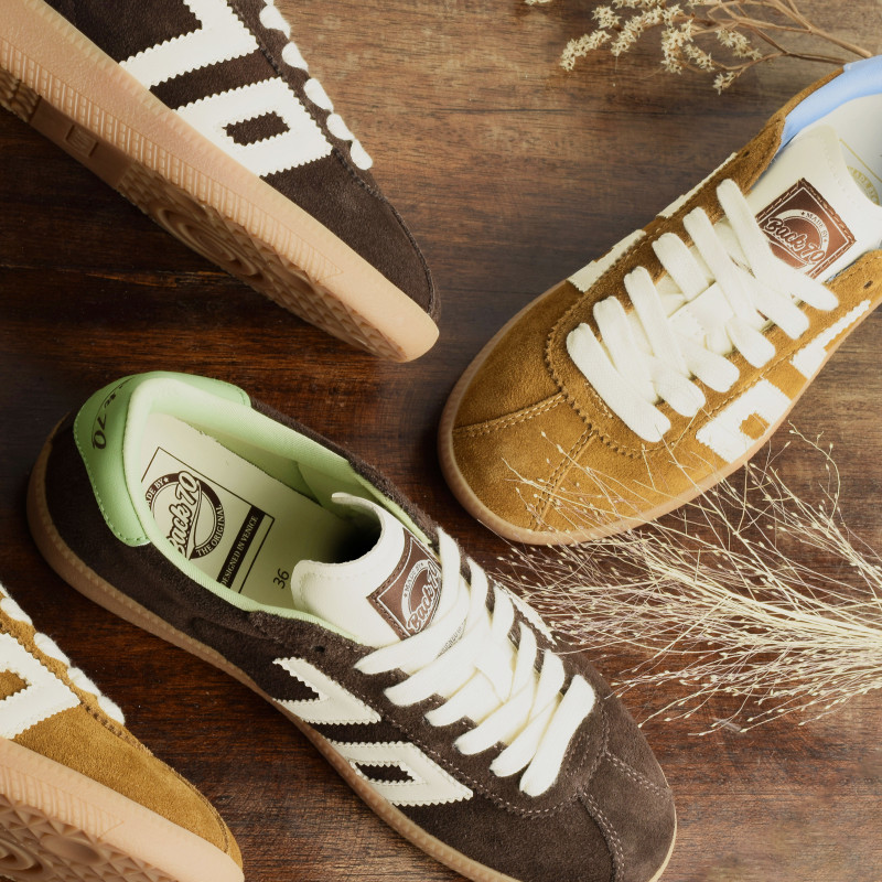 SHELLY SUEDE Camel, Sneakers basses Back 70