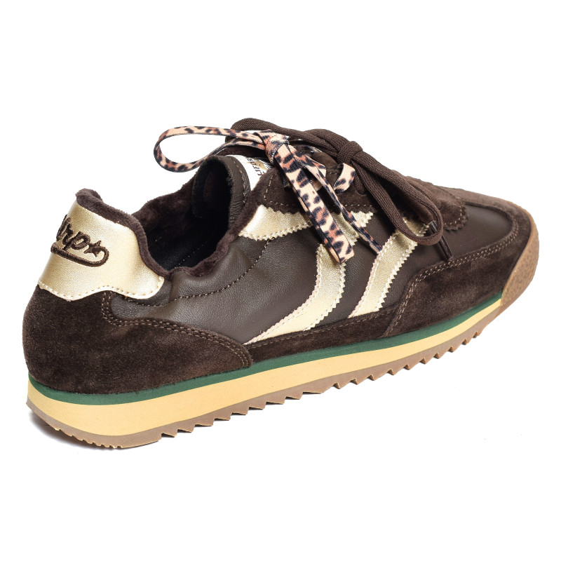 UTAH CUIR Chocolat, Baskets Mode MRP Star
