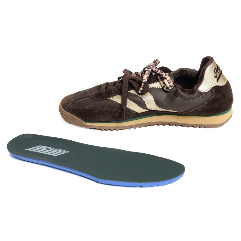 UTAH CUIR Chocolat, Baskets Mode MRP Star