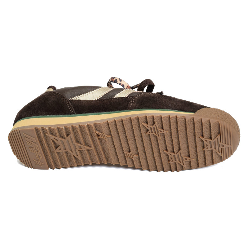 UTAH CUIR Chocolat, Baskets Mode MRP Star