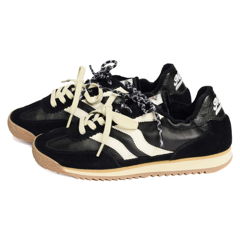UTAH CUIR Noir, Baskets Mode MRP Star