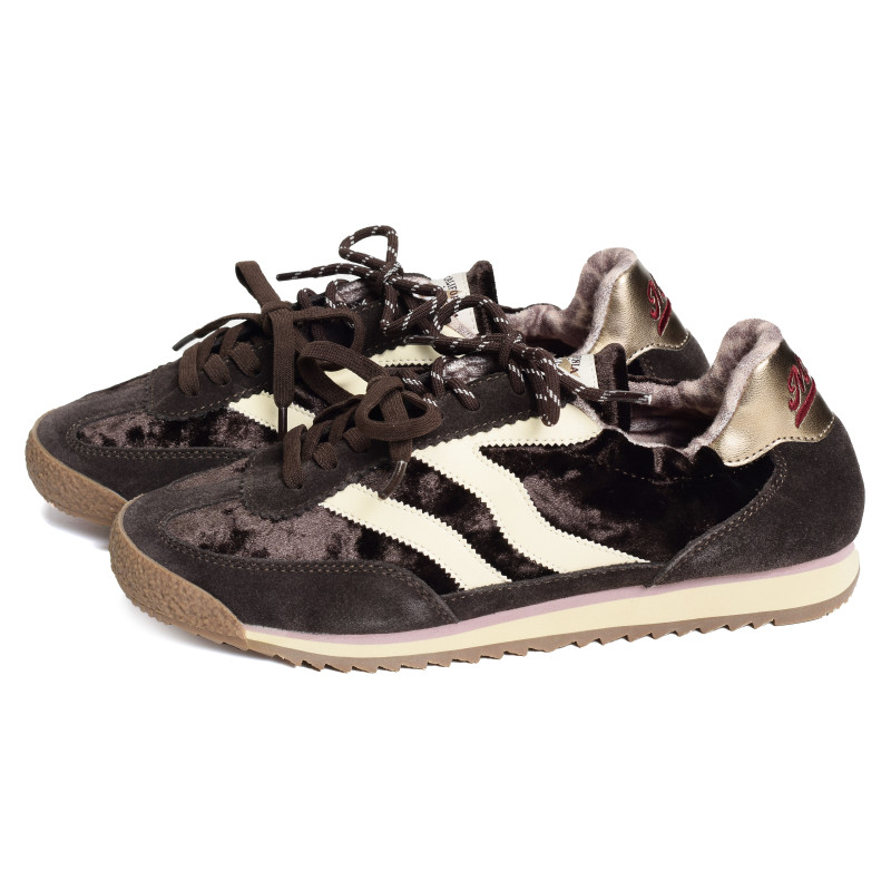 UTAH VELOUR Chocolat, Baskets Mode MRP Star