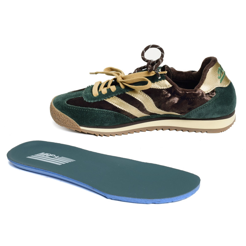 UTAH VELOUR Vert Marron, Baskets Mode MRP Star