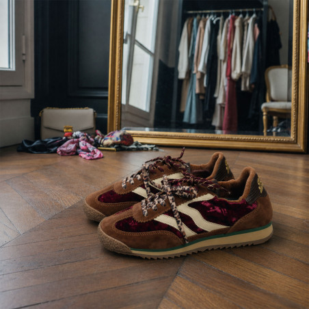 UTAH VELOUR Bordeaux, Baskets Mode MRP Star