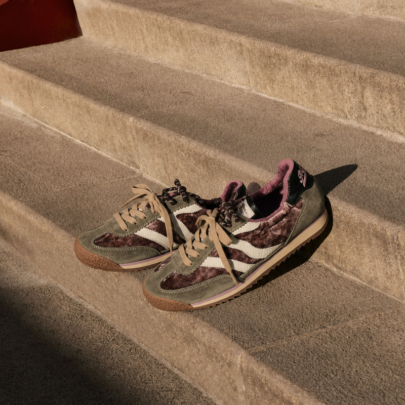 UTAH VELOUR Kaki Rose, Baskets Mode MRP Star