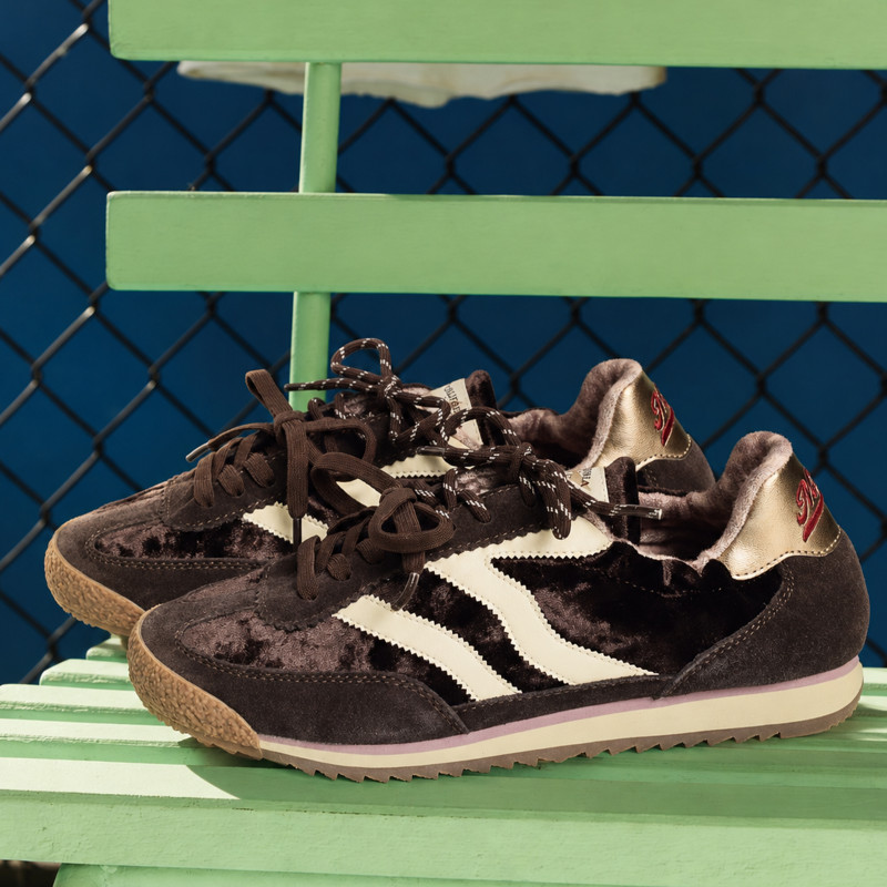 UTAH VELOUR Chocolat, Baskets Mode MRP Star