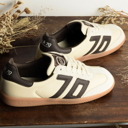 CLOUD NAPPA Beige Marron, Baskets Mode Back 70