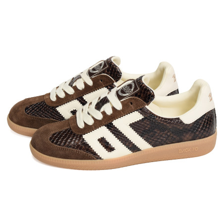 CLOUD SNAKE Marron Serpent, Baskets Mode Back 70