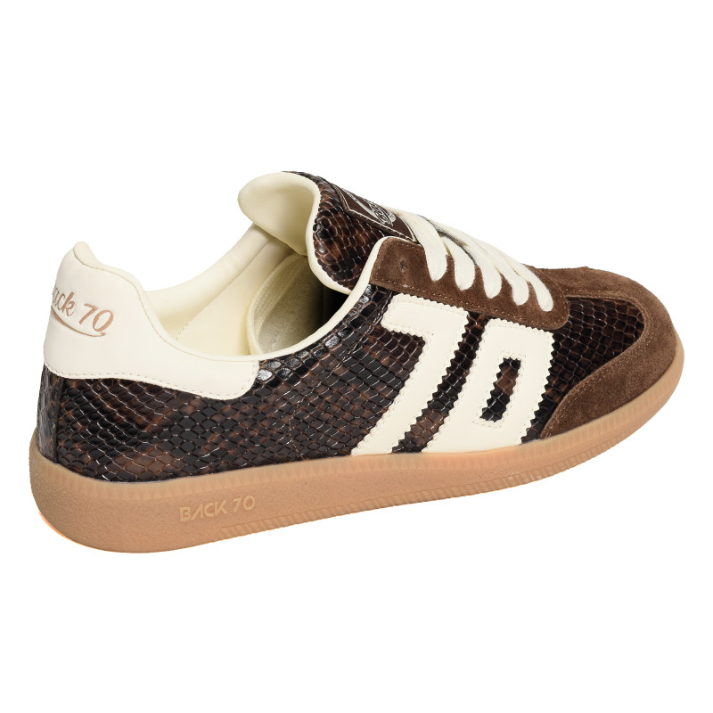 CLOUD SNAKE Marron Serpent, Baskets Mode Back 70
