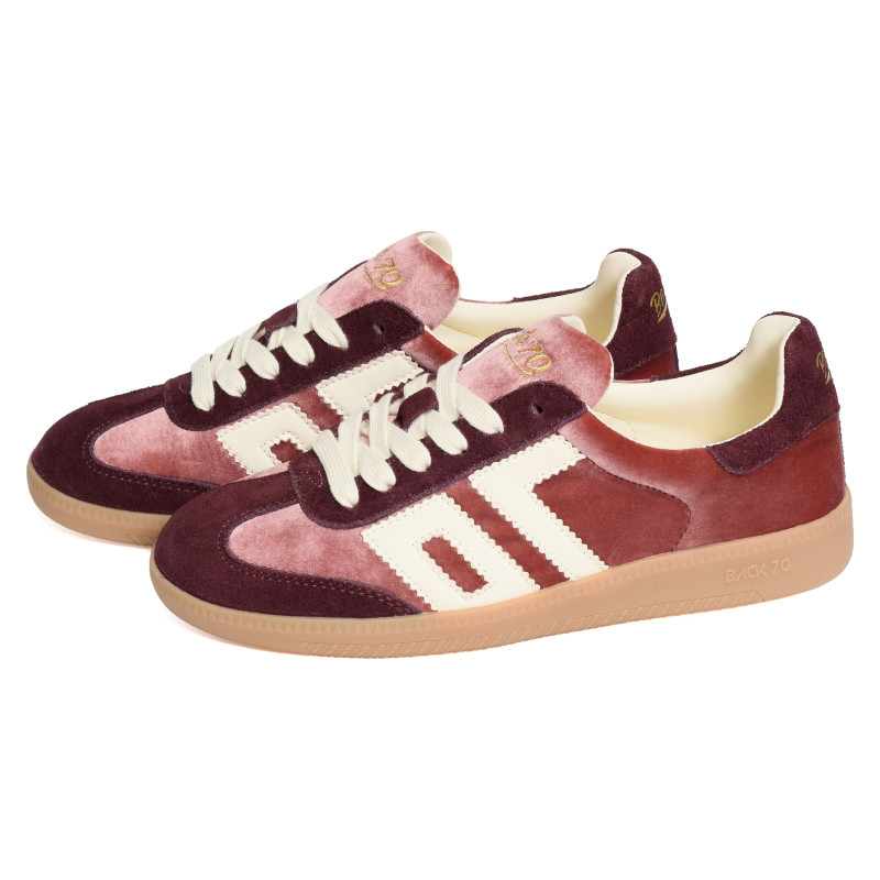 CLOUD VELVET Bordeaux, Baskets Mode Back 70