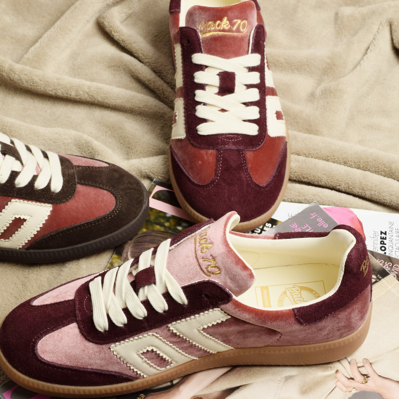CLOUD VELVET Bordeaux, Baskets Mode Back 70