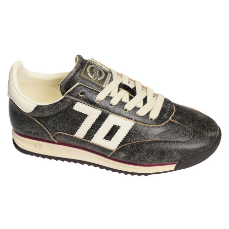 JOGGER LEATHER Canon de fusil, Baskets running Back 70