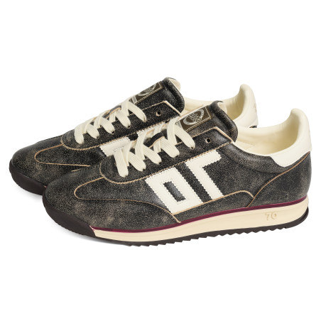 JOGGER LEATHER Canon de fusil, Baskets running Back 70