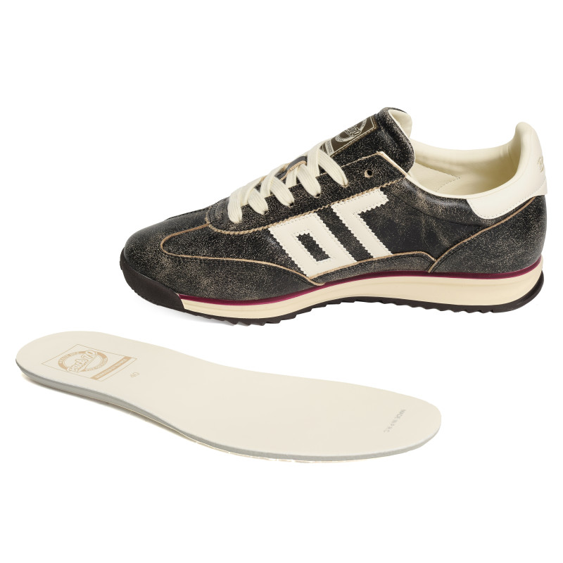 JOGGER LEATHER Canon de fusil, Baskets running Back 70