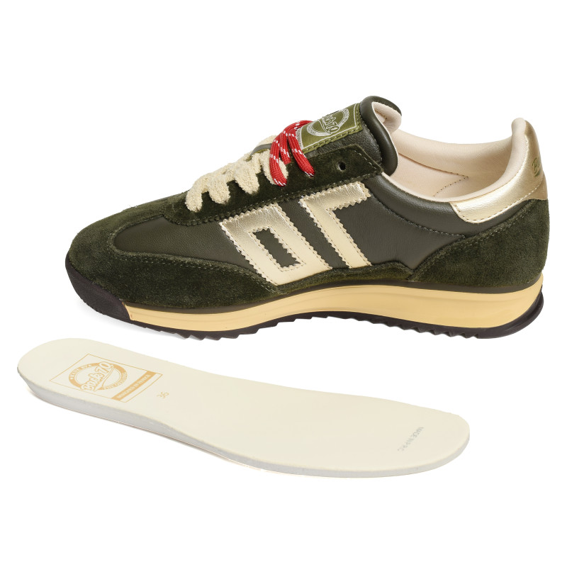 JOGGER NAPPA Kaki Or, Baskets Mode Back 70