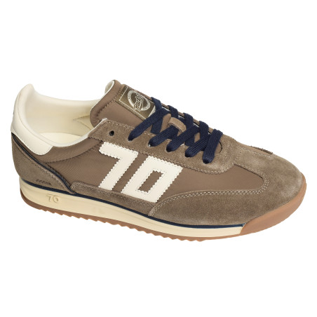 JOGGER SPONGY NYLON MEN Taupe Marine, Baskets running Back 70
