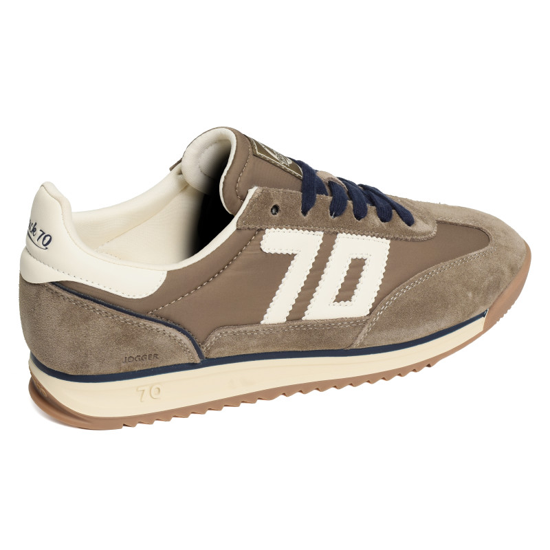 JOGGER SPONGY NYLON MEN Taupe Marine, Baskets running Back 70