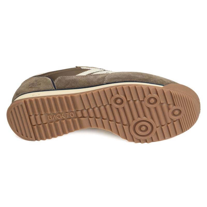 JOGGER SPONGY NYLON MEN Taupe Marine, Baskets running Back 70
