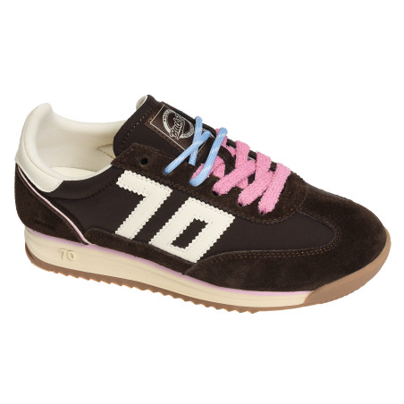 JOGGER SPONGY NYLON Café, Baskets running Back 70