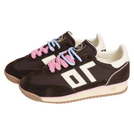 JOGGER SPONGY NYLON Café, Baskets running Back 70