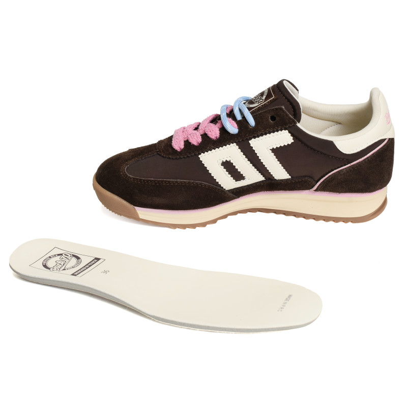 JOGGER SPONGY NYLON Café, Baskets running Back 70