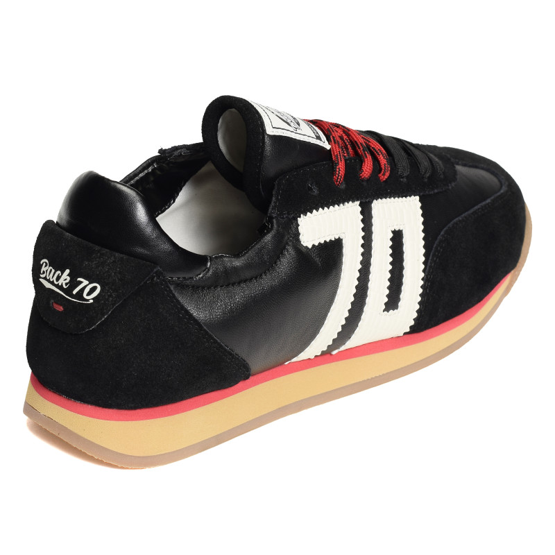 ROCKET NAPPA MEN Noir, Baskets Mode Back 70