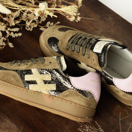 ICONIC 2 A032 Taupe, Baskets Mode Another Trend