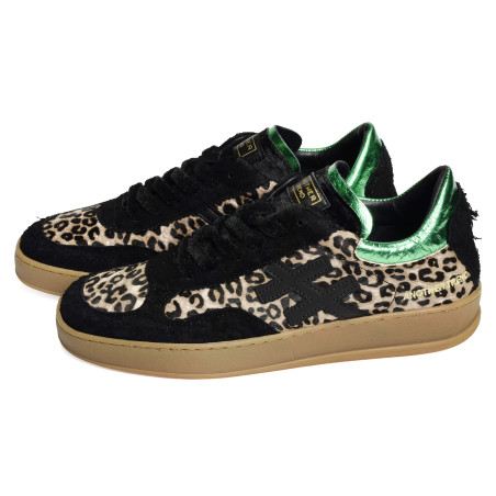 ICONIC 2 A034 Noir Léopard, Baskets Mode Another Trend