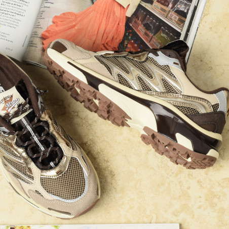 ALTITUDE Beige Marron, Baskets running MRP Star