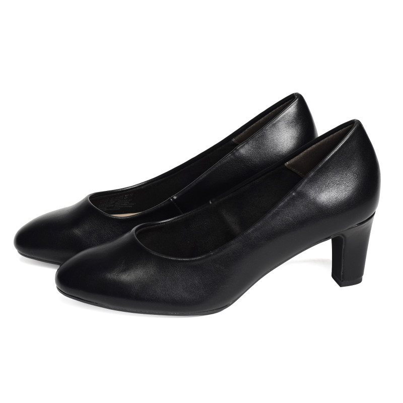 22419 Noir, Escarpins à bout arrondi Tamaris
