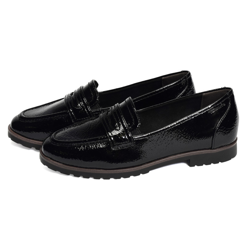 24239 Verni Noir, Mocassins Tamaris