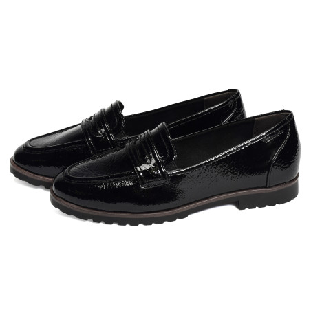 24239 Verni Noir, Mocassins Tamaris