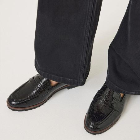 24239 Verni Noir, Mocassins Tamaris