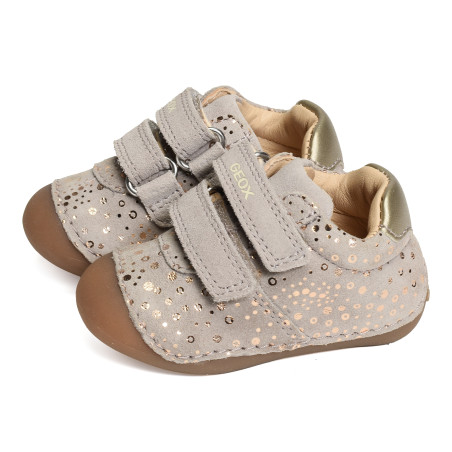 B TUTIM GB Sand, Chaussures à Scratch Geox
