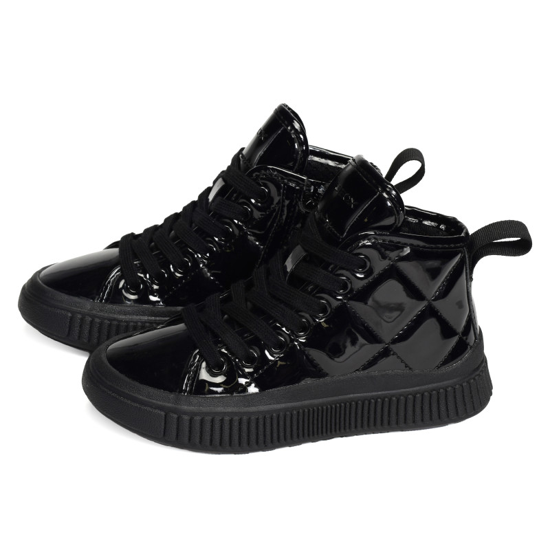 J LAQUINNY F Verni Noir, Baskets montantes Geox