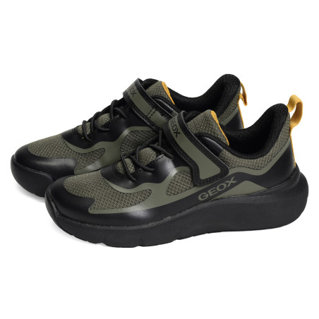 J PRO RAN F Kaki Noir, Baskets running Geox