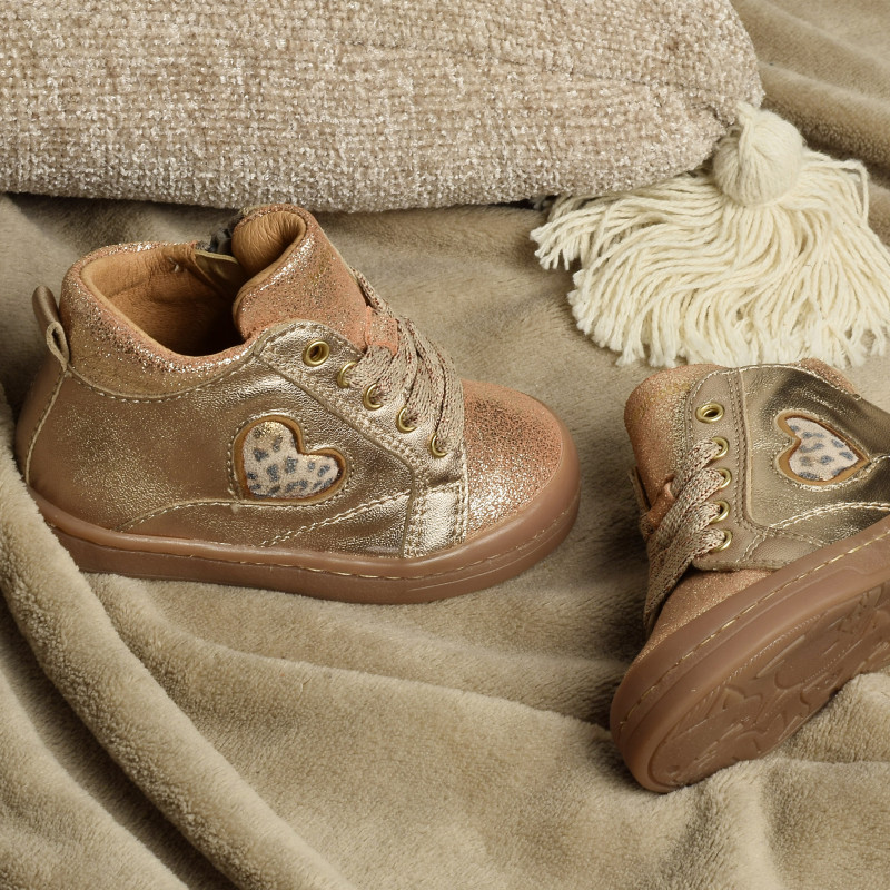 ANTO Rose Or, Chaussures à Lacets Babybotte