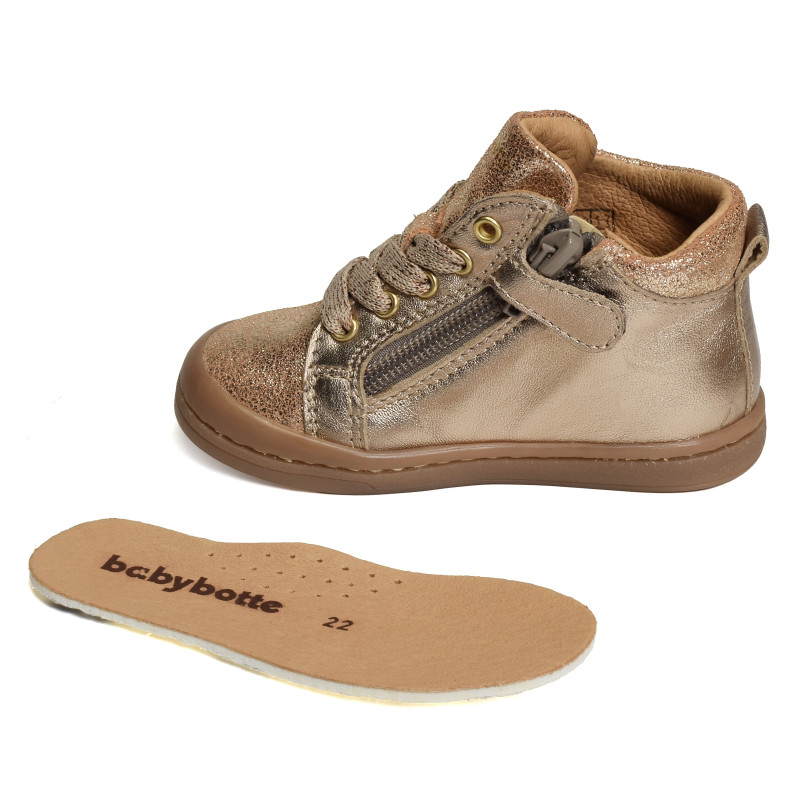 ANTO Rose Or, Chaussures à Lacets Babybotte