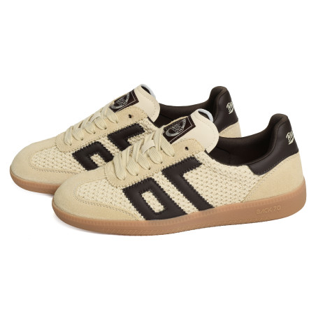 CLOUD WOOL Beige Marron, Sneakers basses Back 70