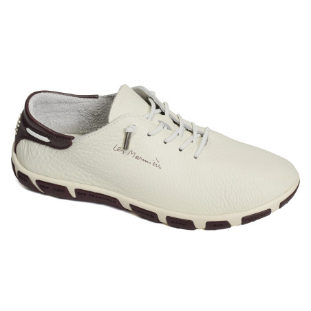 JAZLACE Blanc Bordeaux, Slip-On TBS