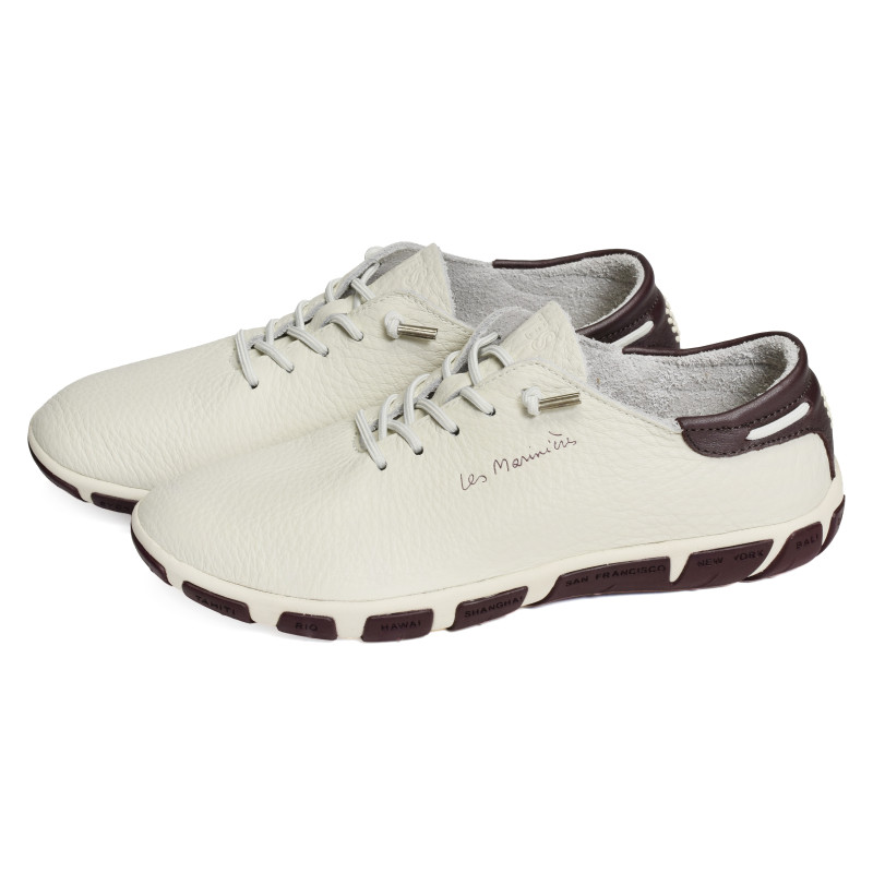 JAZLACE Blanc Bordeaux, Slip-On TBS