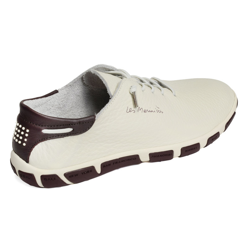 JAZLACE Blanc Bordeaux, Slip-On TBS