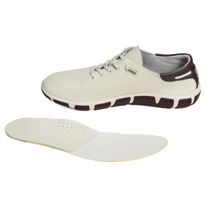 JAZLACE Blanc Bordeaux, Slip-On TBS