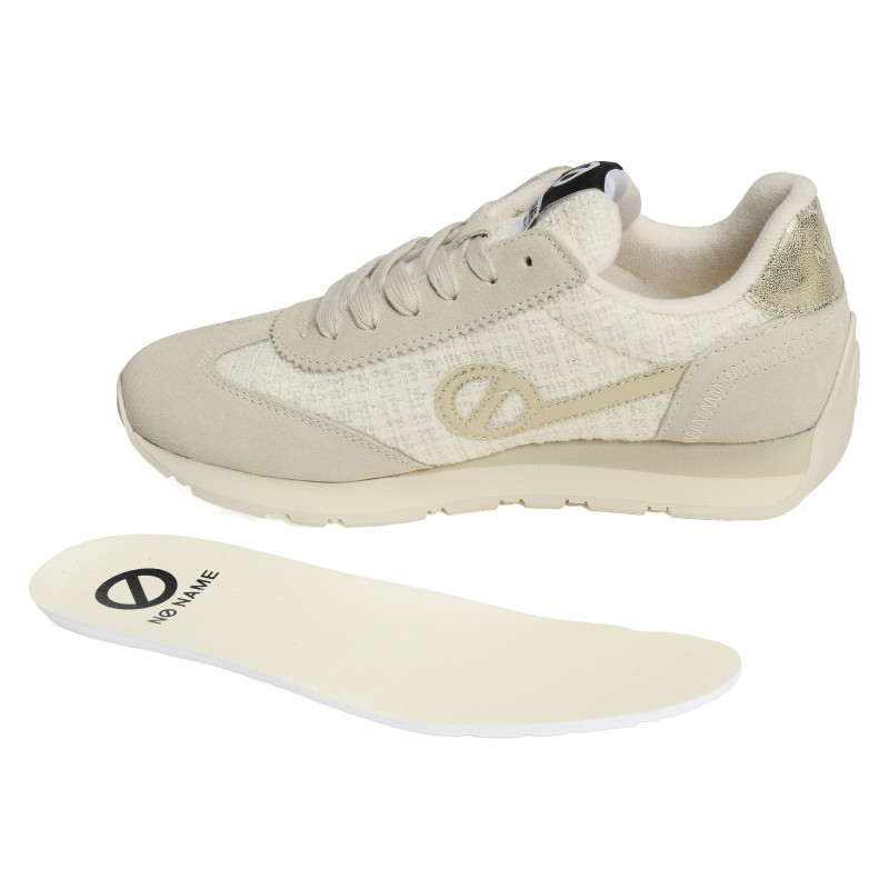 CITY RUN JOGGER Ecru, Baskets Mode No Name