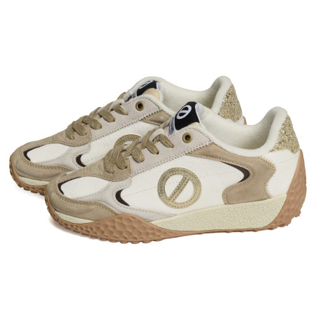KATE SNEAKER Beige Or, Baskets Mode No Name