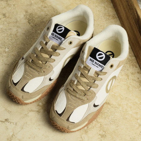 KATE SNEAKER Beige Or, Baskets Mode No Name
